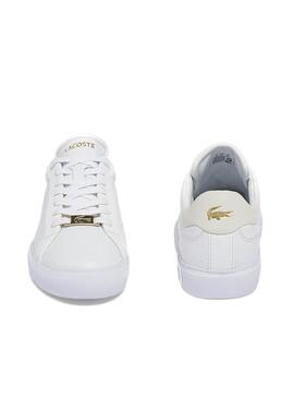 Sapatilhas Lacoste Powercourt 2.0 Brancos Mulher