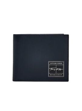 Carteira Tommy Hilfiger Signature Azul Marinho Homem
