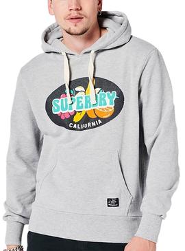 Sweat Superdry Vintage Ranchero Cinza Homem