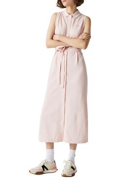 Vestido Lacoste EF1107 Rosa para Mulher