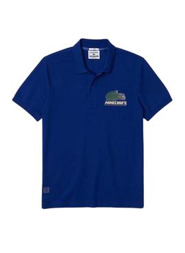 Polo Lacoste x Minecraft Classic Fit Unissex Azul