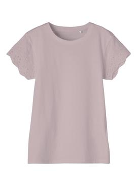 T-Shirt Name It Faie Violeta para Menina