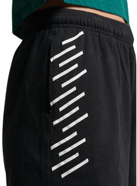 Short Superdry Code Core Sport Preto para Mulher