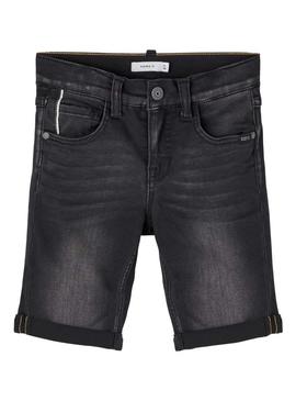 Bermuda Denim Name It Theo Classe Preto para Menino