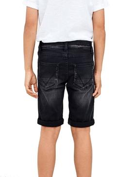 Bermuda Denim Name It Theo Classe Preto para Menino