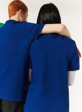 Polo Lacoste x Minecraft Classic Fit Unissex Azul