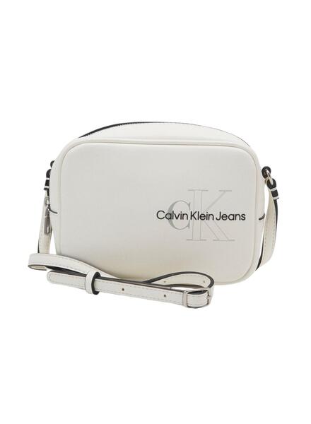 Bolsa Calvin Klein Sculpted Camera Branco Mulher