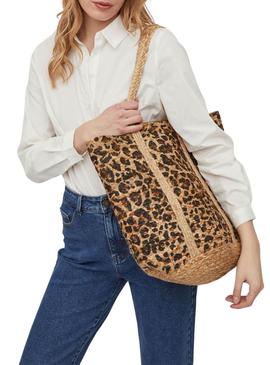 Bolsa Vila Belia Shopper Estampado Marrom Mulher