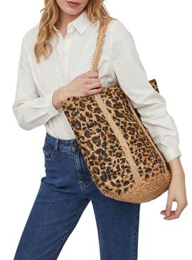 Bolsa Vila Belia Shopper Estampado Marrom Mulher