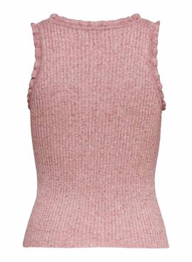 T-Shirt Only Lina Ruffle Rosa para Mulher