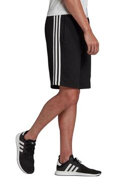 Bermuda Adidas 3 Bandas Preto para Homem