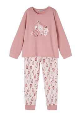 Pijama Mayoral Frutas Rosa para Menina