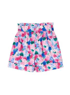 Calça Mayoral Short Floral para Menina