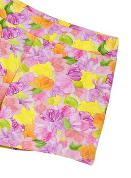 Set Mayoral Short Flamingo Verde para Menina