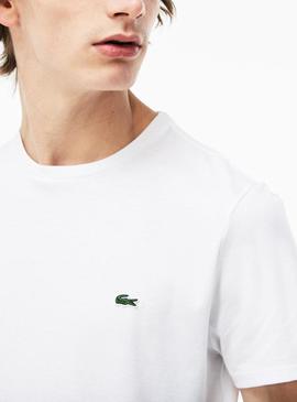 T-Shirt Lacoste Pima Branco Para Homem