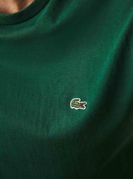 T-Shirt Lacoste Pima Verde Para Homem