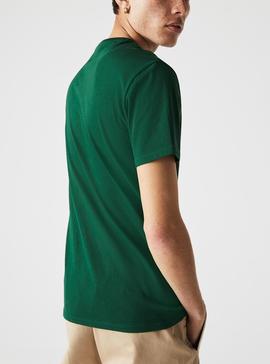 T-Shirt Lacoste Pima Verde Para Homem