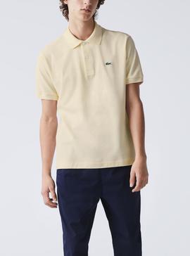 Polo Lacoste Classic Fit L1212 Bege para Homem