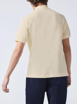 Polo Lacoste Classic Fit L1212 Bege para Homem