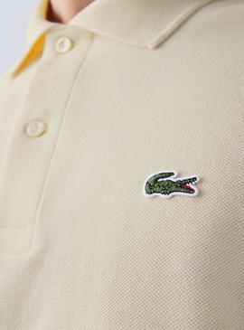Polo Lacoste Classic Fit L1212 Bege para Homem