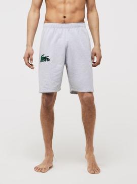 Bermuda Lacoste Pijama Lounge Croc Cinza Homem