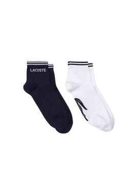 Pack Maias Lacoste Sport Branco Azul Marinho Homem