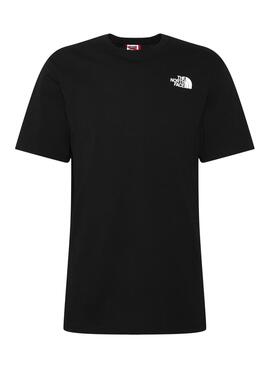 T-Shirt The North Face Vermelho Box Preto Camuflagem Homem
