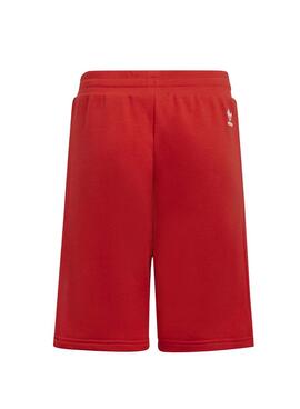 Bermudas Adidas Anel Regular Vermelho Para Menino Y Menina