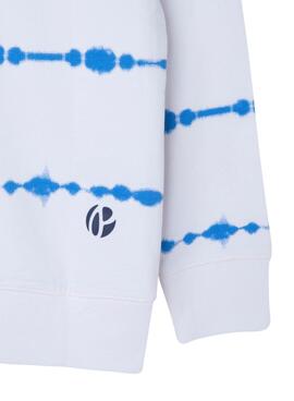 Sweat Pepe Jeans Edgar Branco Tie Dye Para Menino
