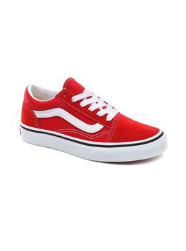 Sapatilhas Vans Old Skool Vermelho para Menino E Menina