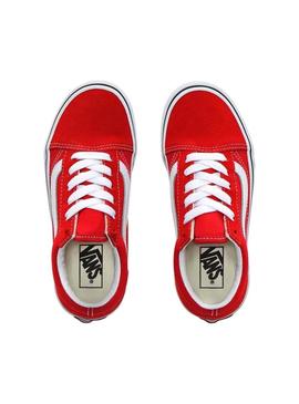 Sapatilhas Vans Old Skool Vermelho para Menino E Menina