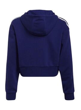 Sweat Adidas Flor Rosa Azul Marinho Para Menina