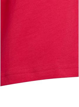 T-Shirt Adidas Cropped Anel Trifólio Rosa Menina