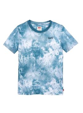 T-Shirt Levis Graphic Impresso Azul Para Menino