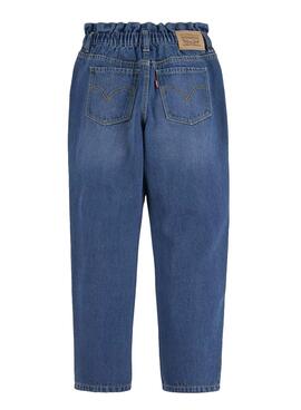 Jeans Levis High Saco De Papel Solto Azul