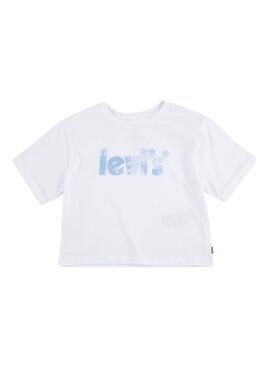 T-Shirt Levis Meet And Greed Branco Para Menina