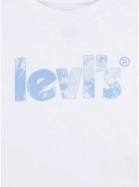 T-Shirt Levis Meet And Greed Branco Para Menina