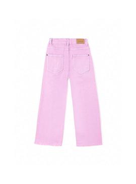 Calça Mayoral Cropped Lilás Sarja Para Menina
