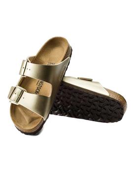 Sandálias Birkenstock Arizona BF Gold Para Mulher
