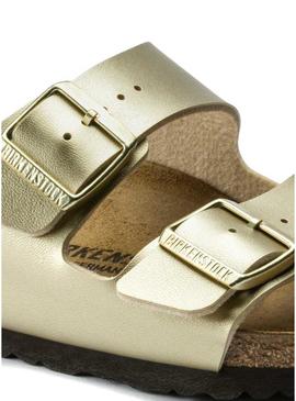 Sandálias Birkenstock Arizona BF Gold Para Mulher