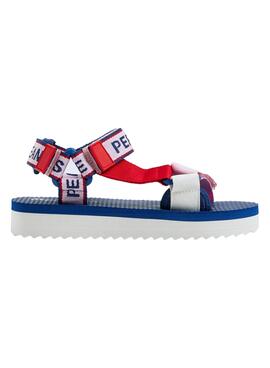 Sandálias Pepe Jeans Pool Multitiras Rosa Menina