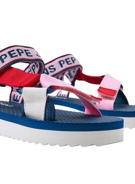 Sandálias Pepe Jeans Pool Multitiras Rosa Menina