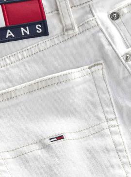 Jeans Tommy Jeans Harper Branco Mulher