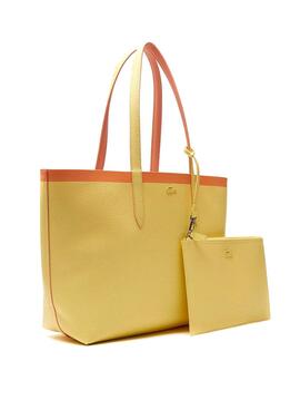 Bolsa Lacoste Anna Reversível Amarelo E Laranja
