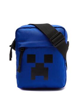 Bolsa de Ombro Lacoste X Minecraft Azul Para Homem