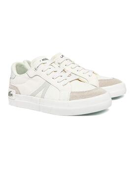 Sapatilhas Lacoste L004 Brancos Para Mulher