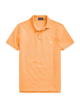 Polo Polo Ralph Lauren Malha Laranja Para Homem