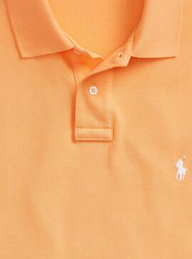Polo Polo Ralph Lauren Malha Laranja Para Homem