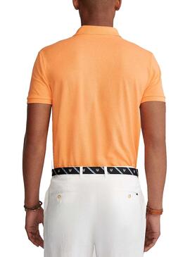 Polo Polo Ralph Lauren Malha Laranja Para Homem