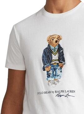 T-Shirt Polo Ralph Lauren Polo Bear Branco Homem